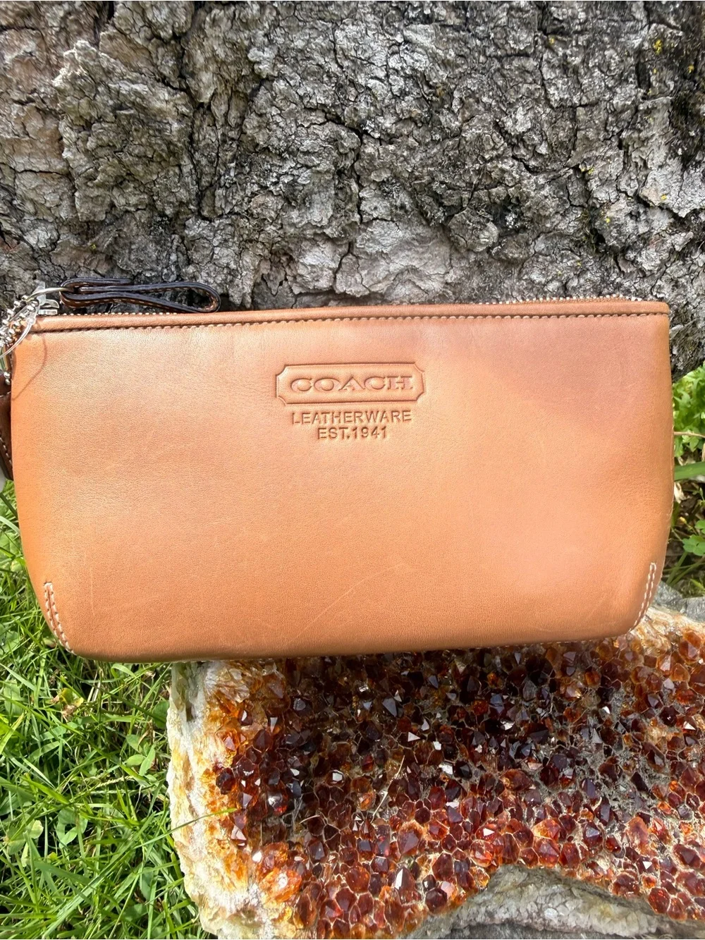 Coach Y2K Top Zip Cosmetic Pouch Case Bag 2004